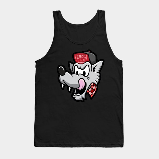 New School Lobo Tank Top by Bryan Gee Designs LLC